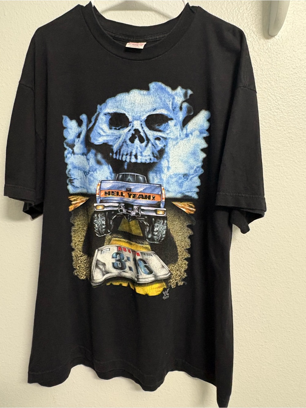 Vintage 1998 Built Stone Cold Tough Austin 3:16 Truck Wrestling Shirt Sz XL